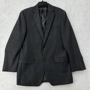 Lauren Ralph Lauren‎ Blazer Jacket Mens 40L Grey Sports Coat Wool 2 Button